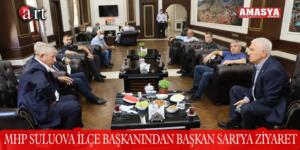 MHP SULUOVA İLÇE BAŞKANINDAN BAŞKAN SARI’YA ZİYARET