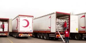 KIZILAY’DAN UKRAYNA’YA İLK YARDIM TIRI KONVOYU