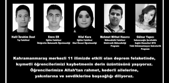 yakınlarına ve sevdiklerine başsağlığı diliyoruz”