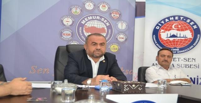 DİYANET-SEN AMASYA ŞUBE BAŞKANI:”ISINMA GİDERLERİ GENEL BÜTÇEDEN KARŞILANMALIDIR”