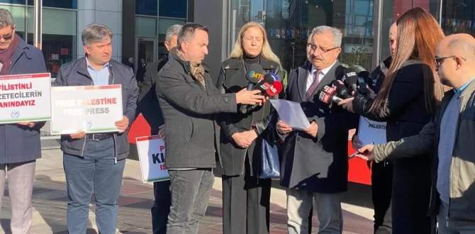 SİNAN BURHAN: FİLİSTİNLİ GAZETECİLERE SES OLACAĞIZ
